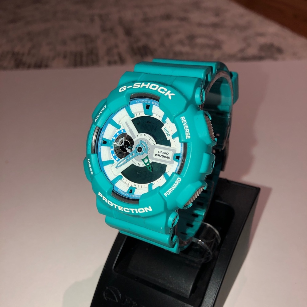 Teal G-Shock watch